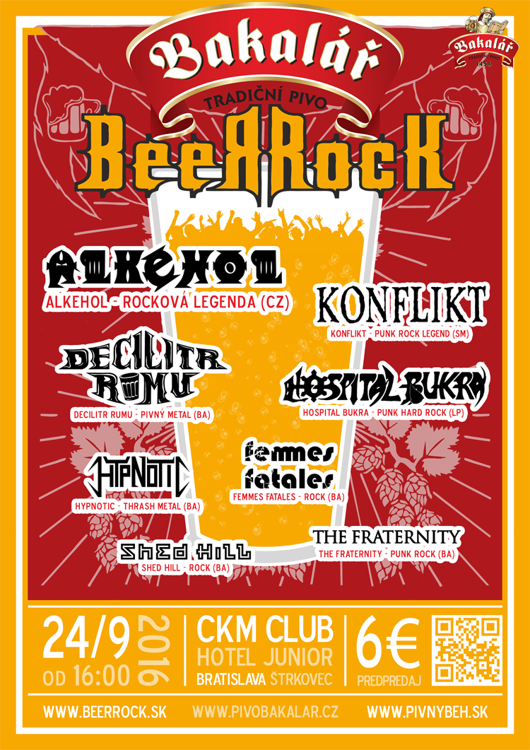 Plagát Bakalář BeerRock 2016