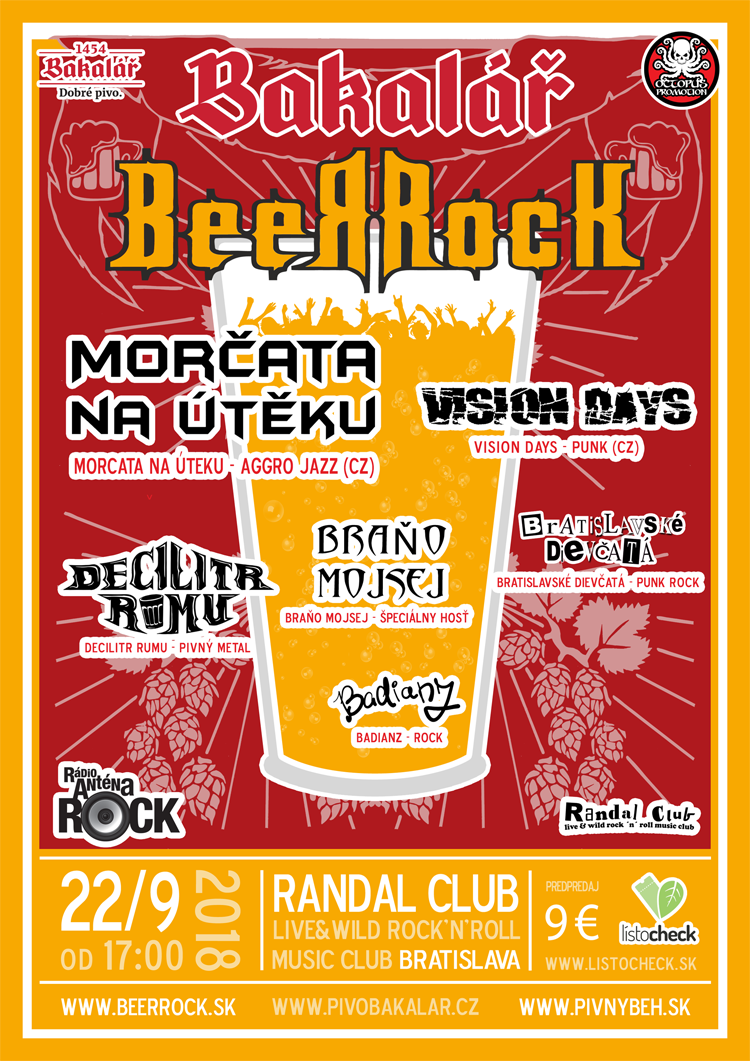 Plagát Bakalář BeerRock 2018